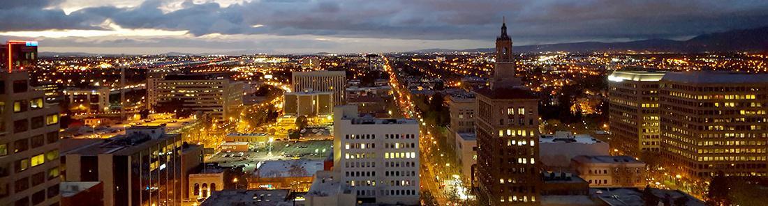 Aerial view of a city